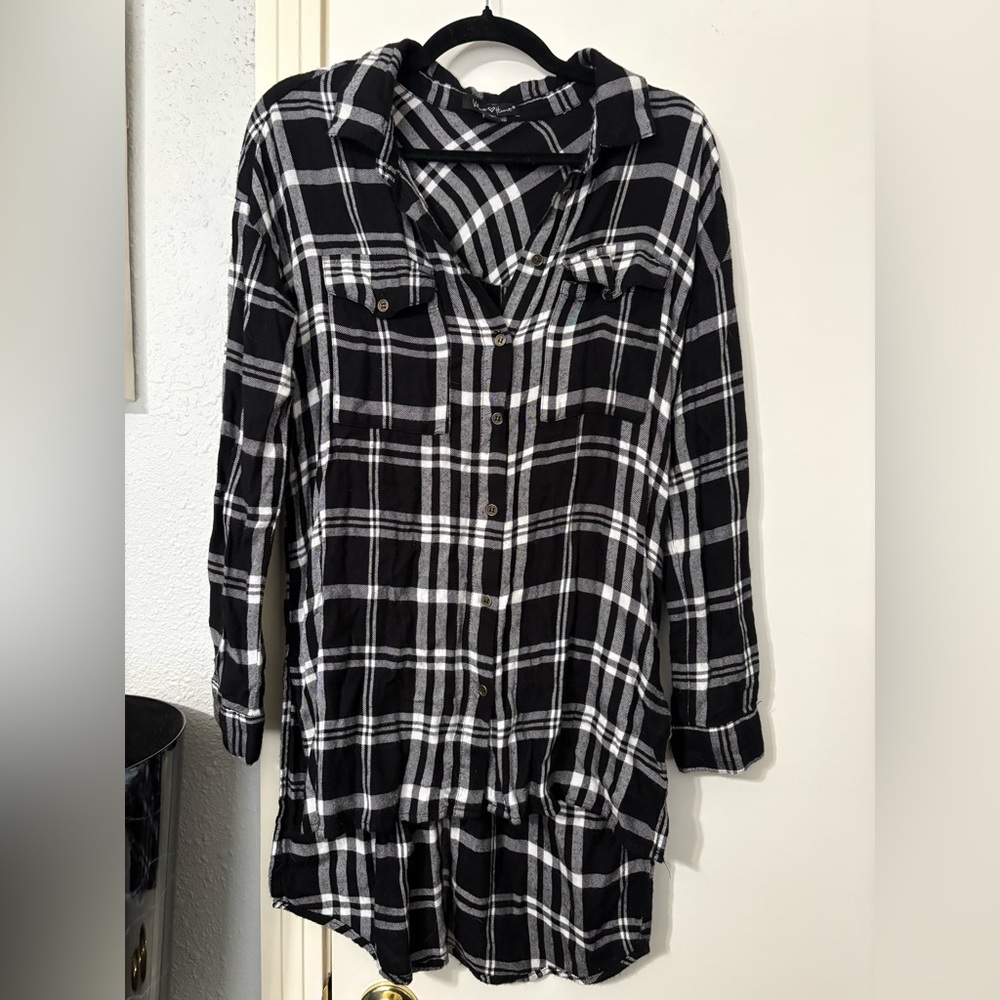 ❤️‍🔥3 for $20❤️‍🔥 Plaid Flannel Shirt Dress